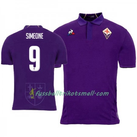 Fußballtrikots ACF Fiorentina Simeone 9 2018-2019 Kurzarm Heimtrikotsatz kaufen